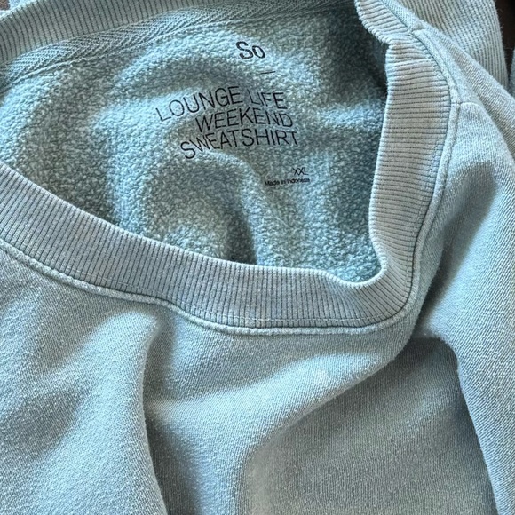 Women’s XXL Oversized Crewneck Lounge Life Green Swestshirt - Picture 6 of 7